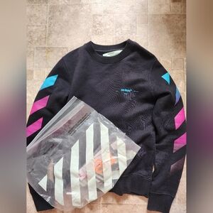 OFF-WHITE GRADIENT DIAG SWEATSHIRT SIZE XS